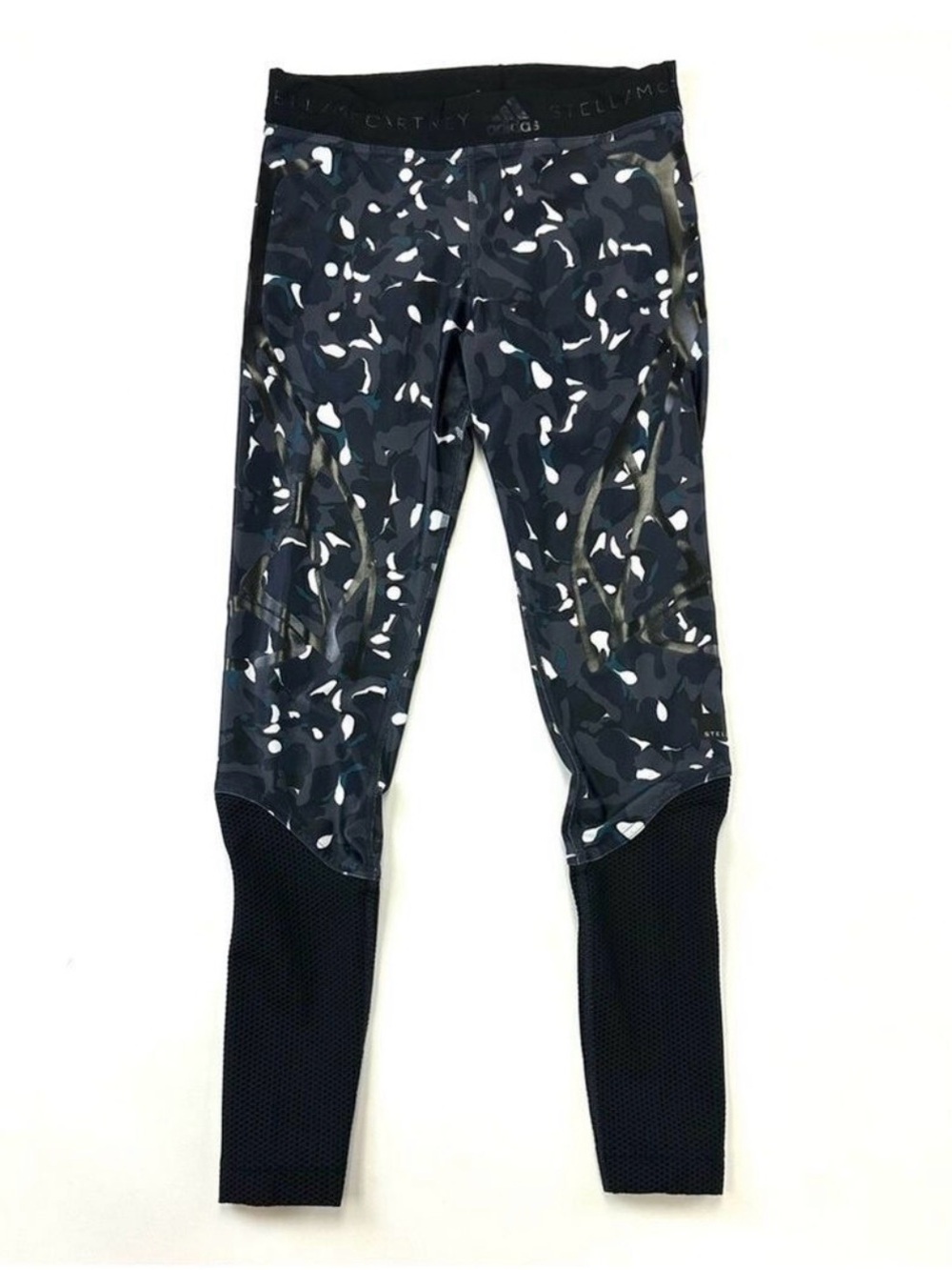 Stella McCartney x Adidas camo print/mesh yoga sport running pant legging Small